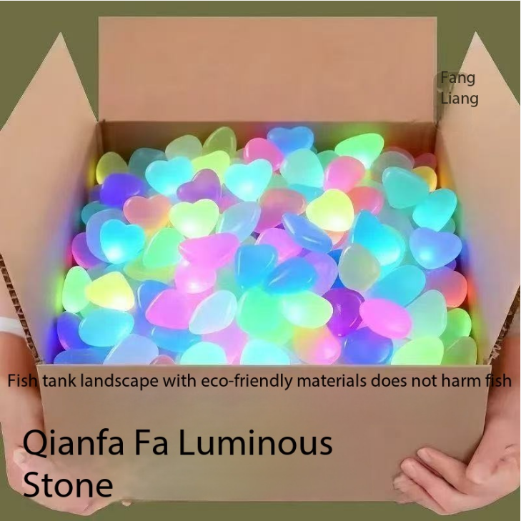 Aquarium Fish Fishing - 1CM 100pcs Color Goose Stone Luminous