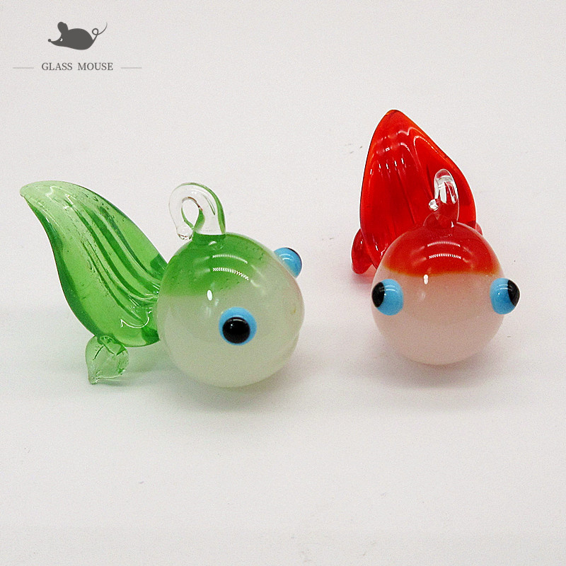 Aquarium Fish Glass - Custom Jade Color Handmade Murano Glass