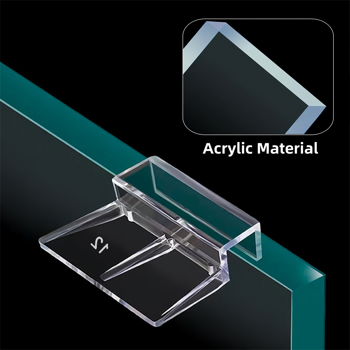 10Pcs Transparent Acrylic Fish - Aquarium Fish Glass ulasan dan harga