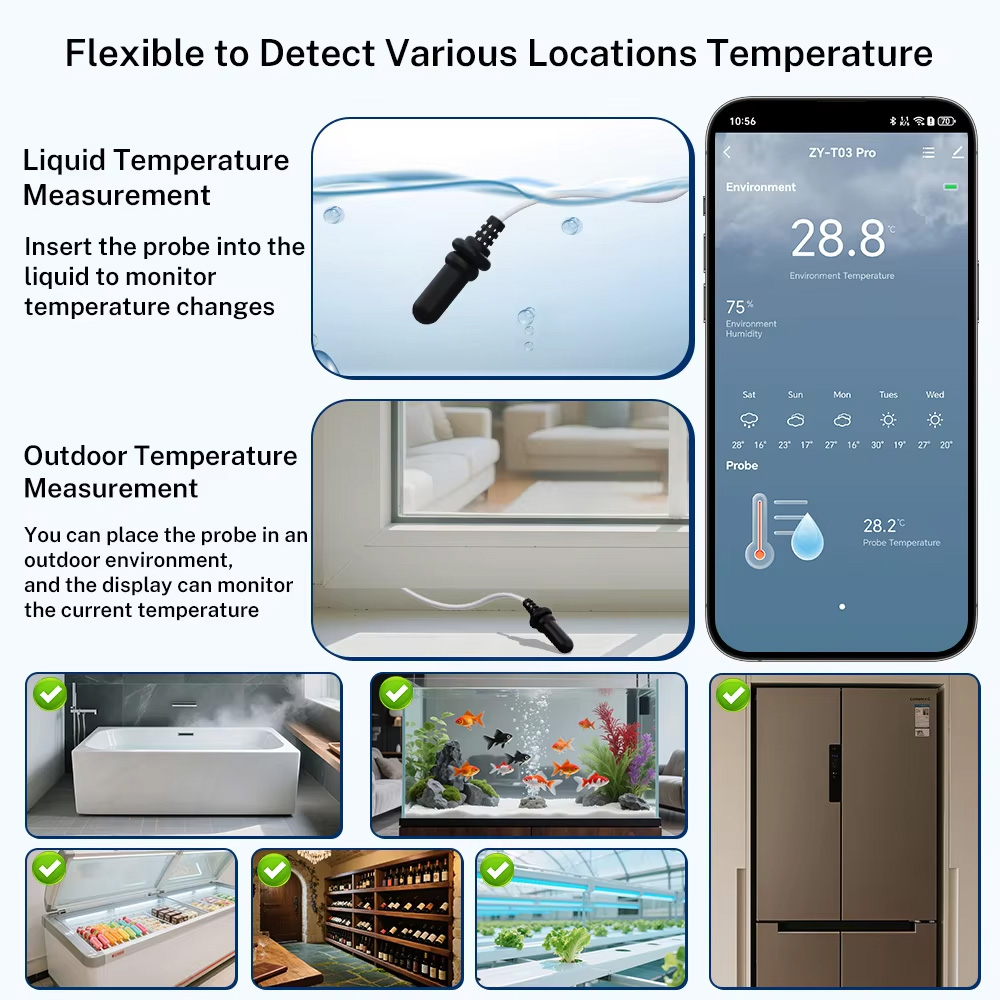External Waterproof Probe Temp - Aquarium Thermometer ulasan dan harga