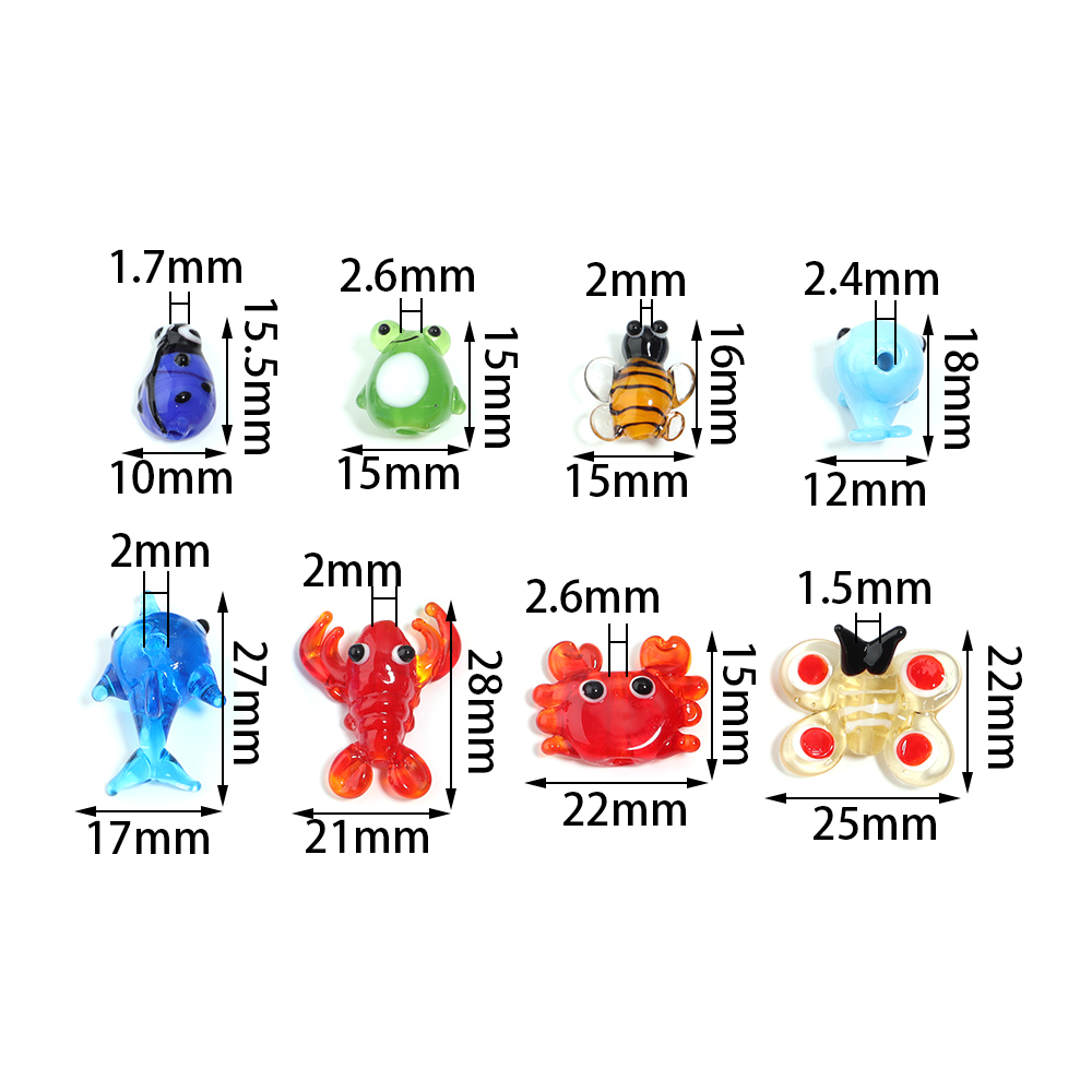 2Pcs Glass Pendant Marine Anim - Aquarium Fish Glass ulasan dan harga