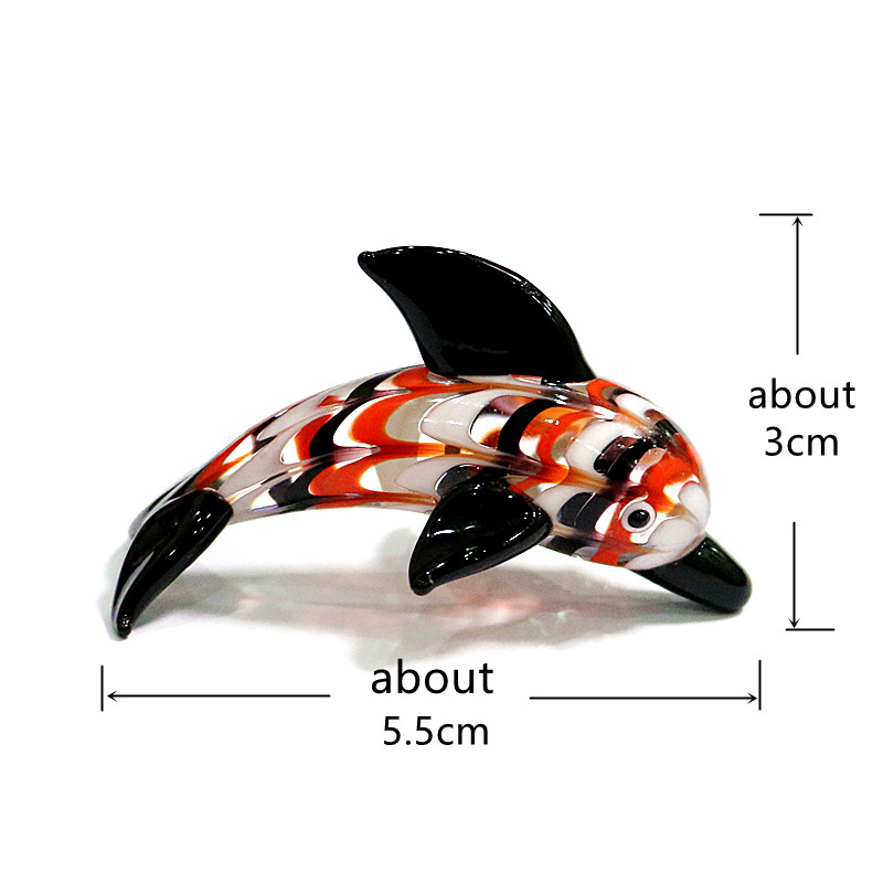 Murano Glass Dolphin Miniature - Aquarium Fish Glass ulasan dan harga