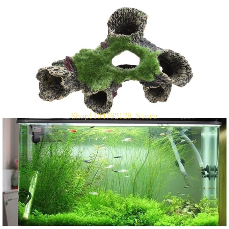 Aquarium Resin Cave Moss Tree  - Aquarium Fish For Sale ulasan dan harga