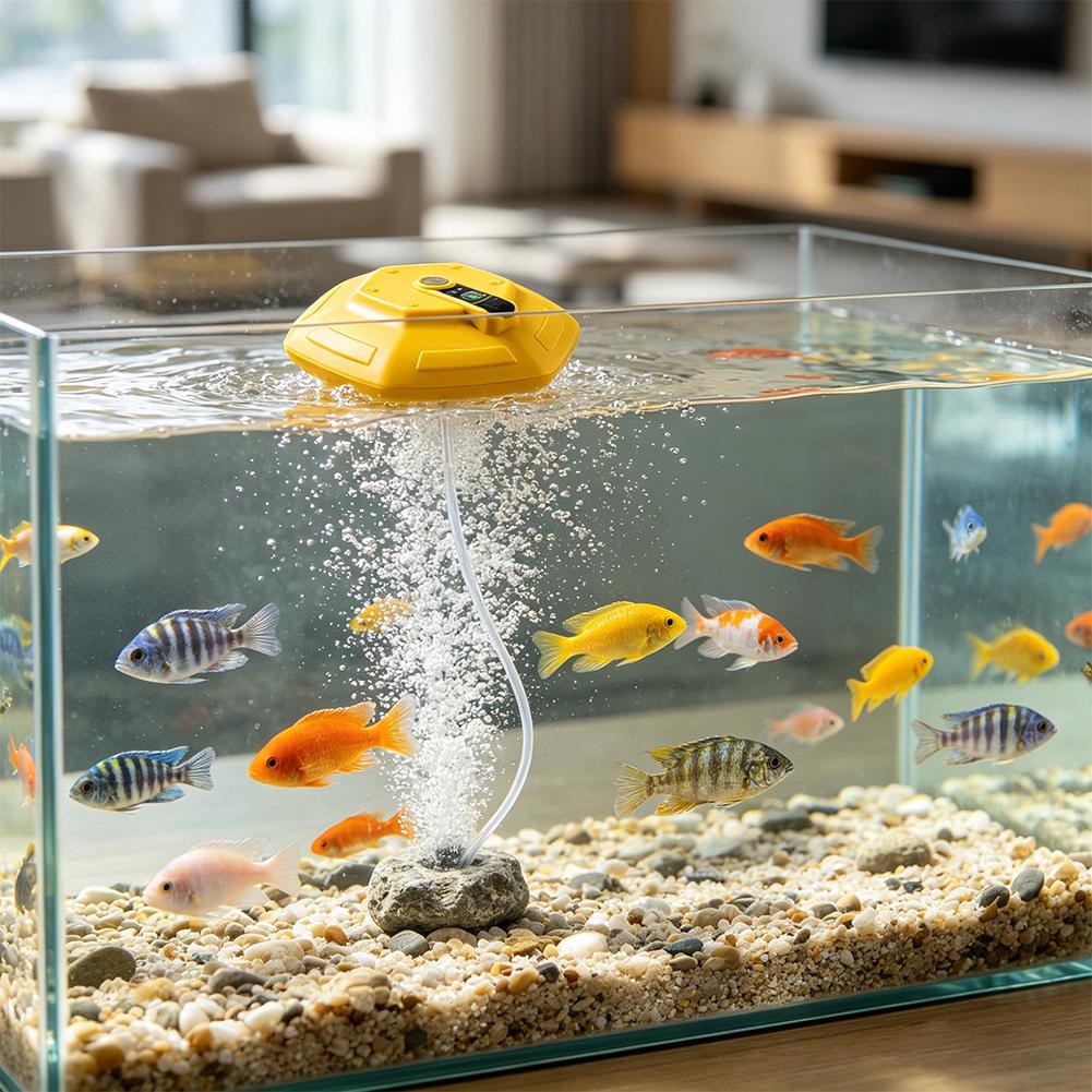 Wireless Rechargeable Aquarium - Aquarium Fish Fishing ulasan dan harga