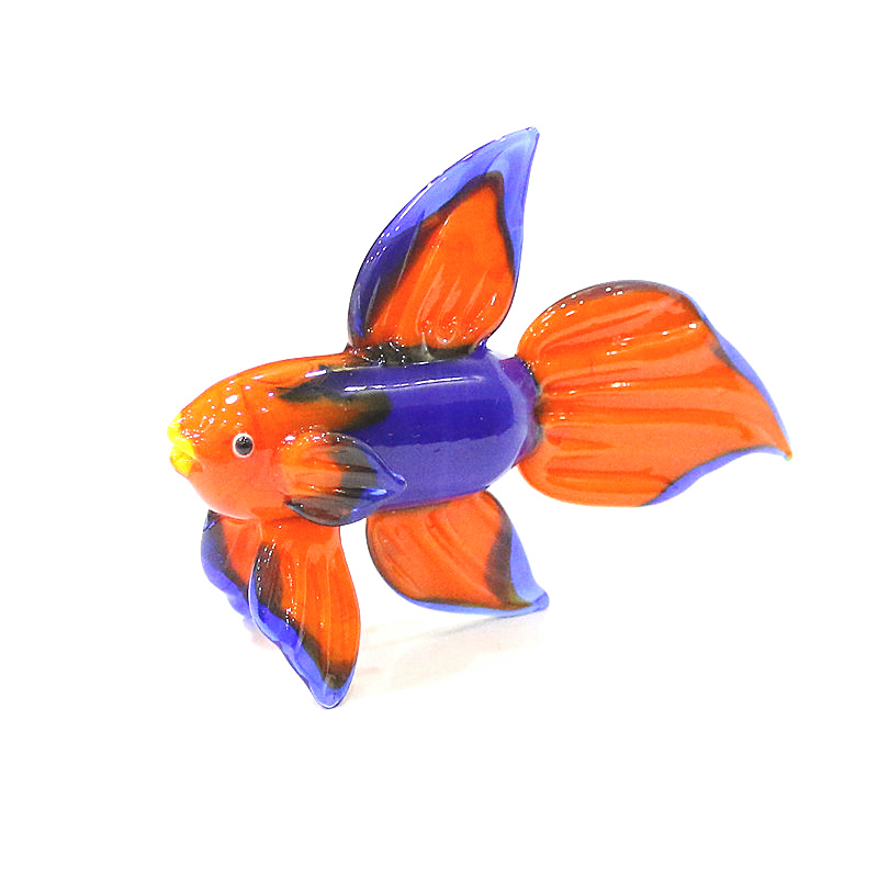 Orange Murano Glass Tropical F - Aquarium Fish Glass ulasan dan harga