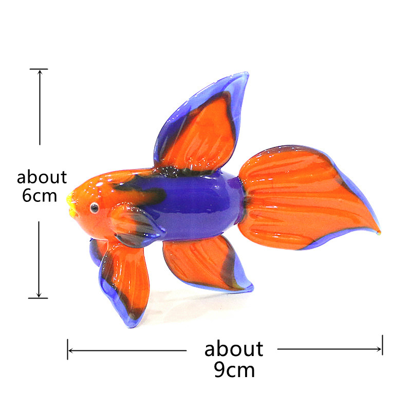 Orange Murano Glass Tropical F - Aquarium Fish Glass ulasan dan harga