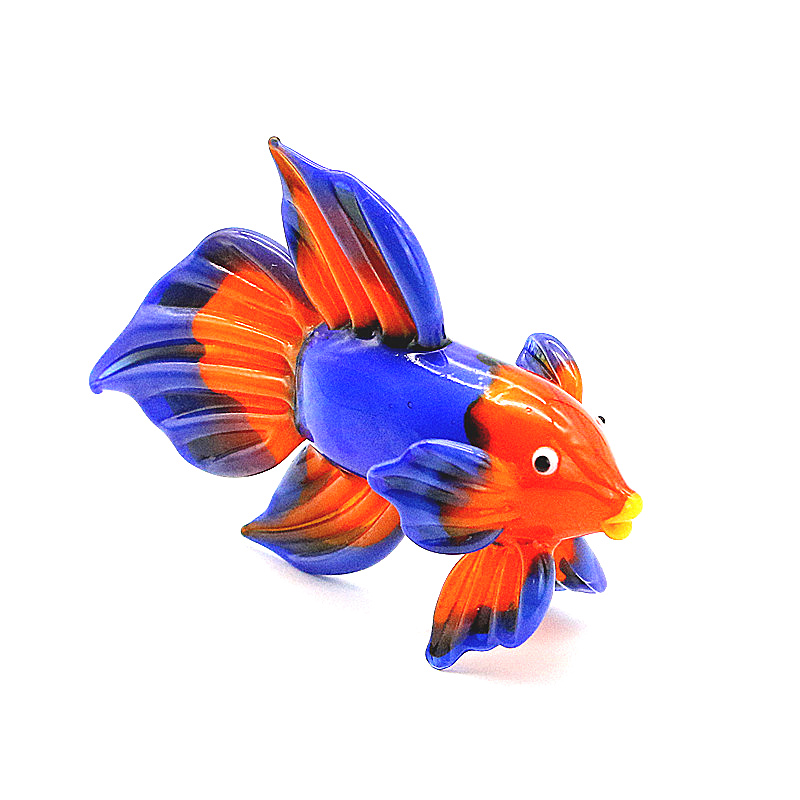 Orange Murano Glass Tropical F - Aquarium Fish Glass ulasan dan harga