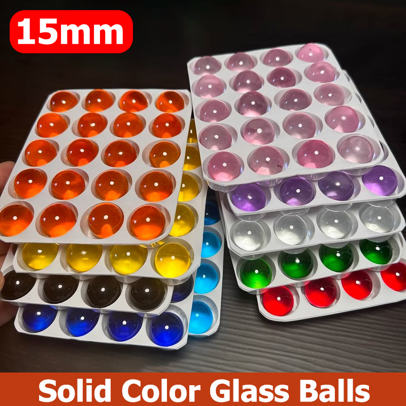 10/20pcs Solid Color Glass Bal - Aquarium Fish Glass ulasan dan harga