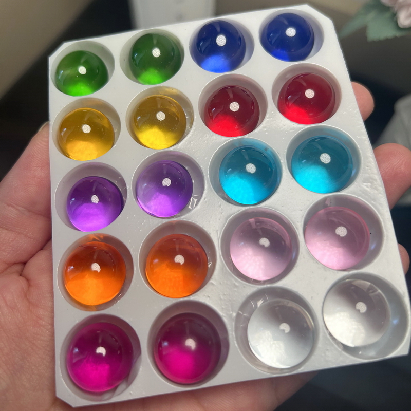 10/20pcs Solid Color Glass Bal - Aquarium Fish Glass ulasan dan harga