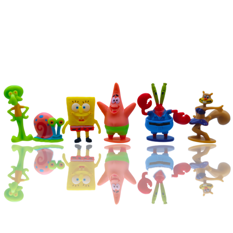 6pcs SpongeBob Fish Tank Decor - Aquarium Fish Fishing ulasan dan harga