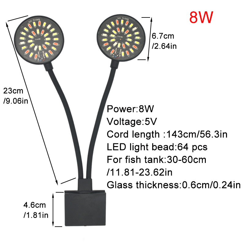 USB Aquarium LED Light Fish Ta - Aquarium Fish Light Lamp ulasan dan harga