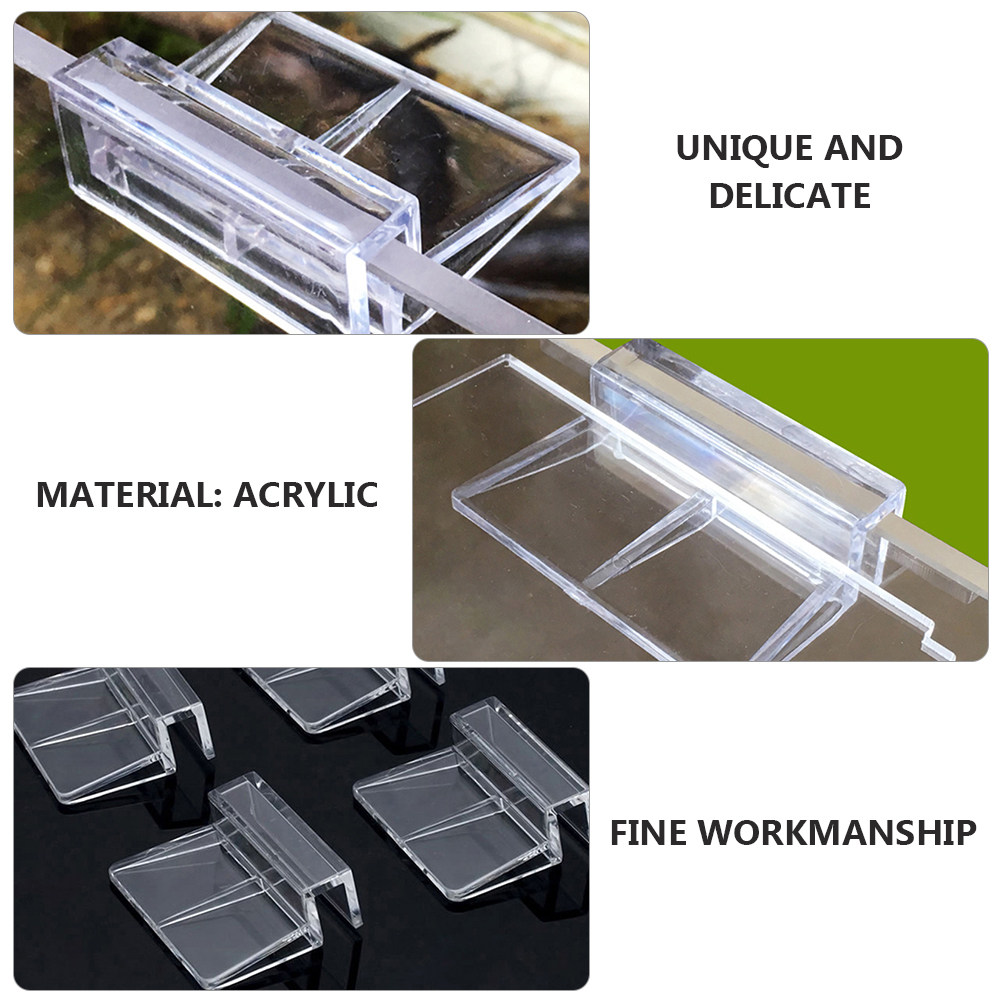 10Pcs Acrylic Support Brackets - Aquarium Fish Glass ulasan dan harga