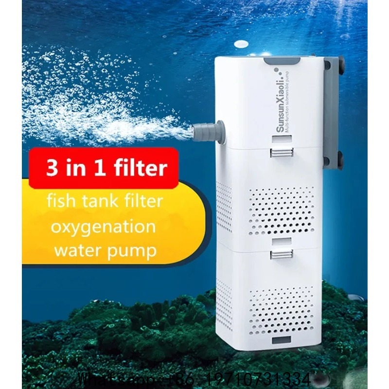 SUNSUN 3 in 1 Filter for Aquar - Fish Tank Filter Aquarium ulasan dan harga