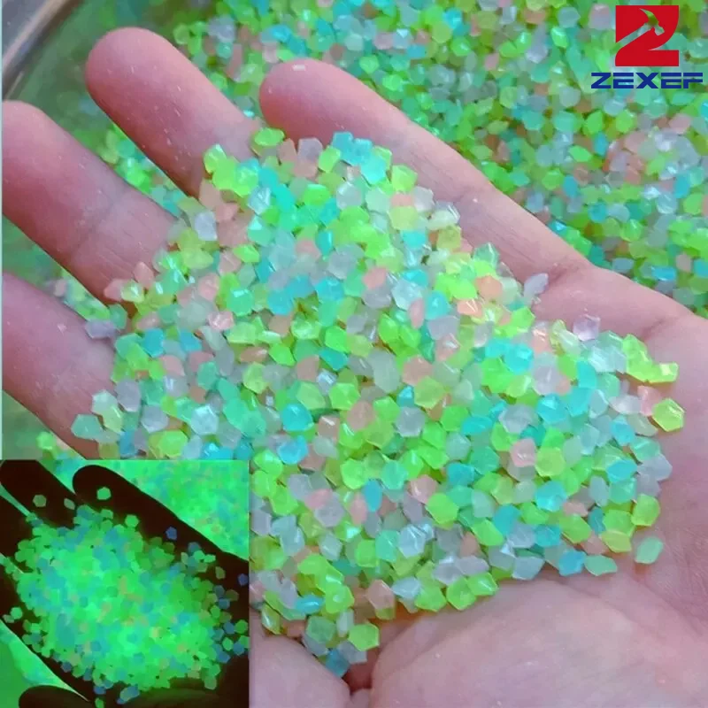 1000pcs 3-5mm Luminous Sand Gl - Aquarium Fish Fishing ulasan dan harga