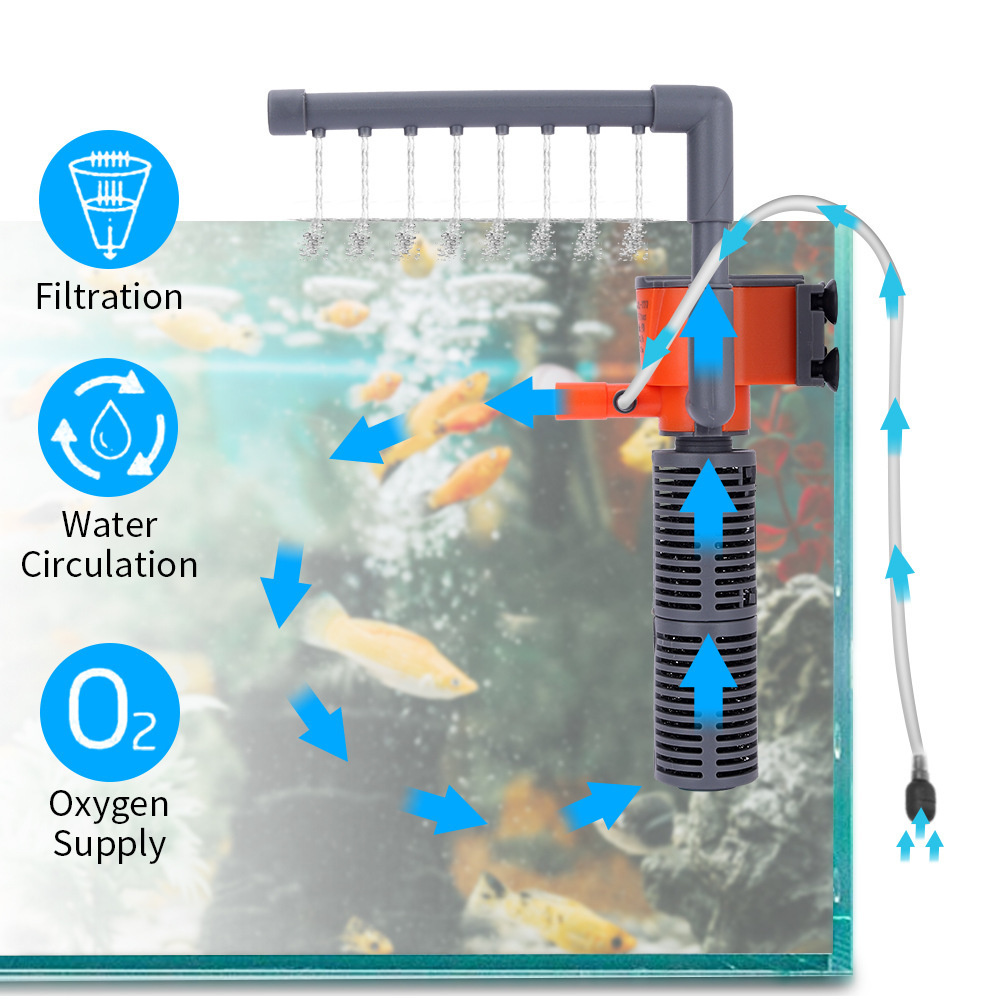 Xilong Mini Filter Pump Aquari - Aquarium Xilong ulasan dan harga