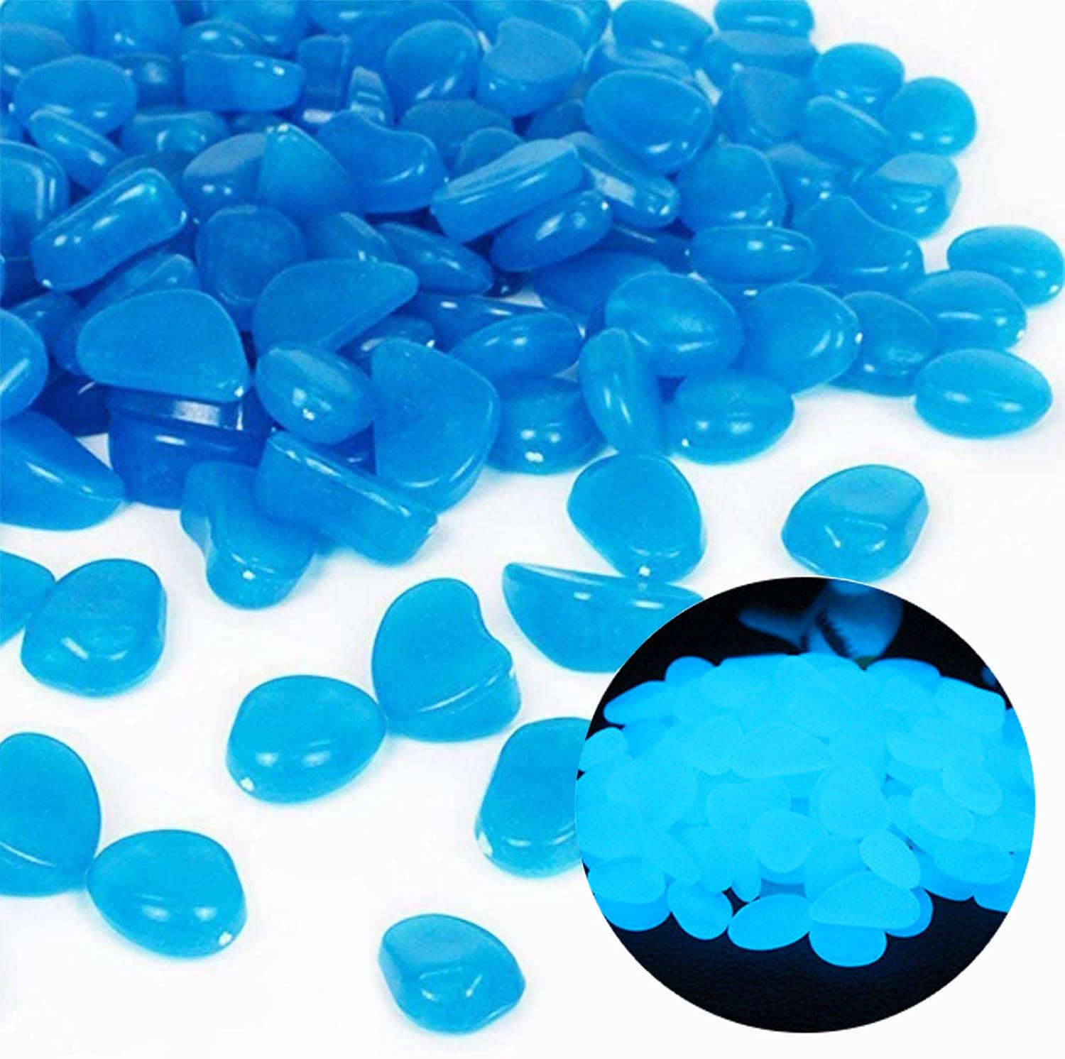 Fish Tank Rocks Glow Blue Pebb - Aquarium Fish Photography ulasan dan harga