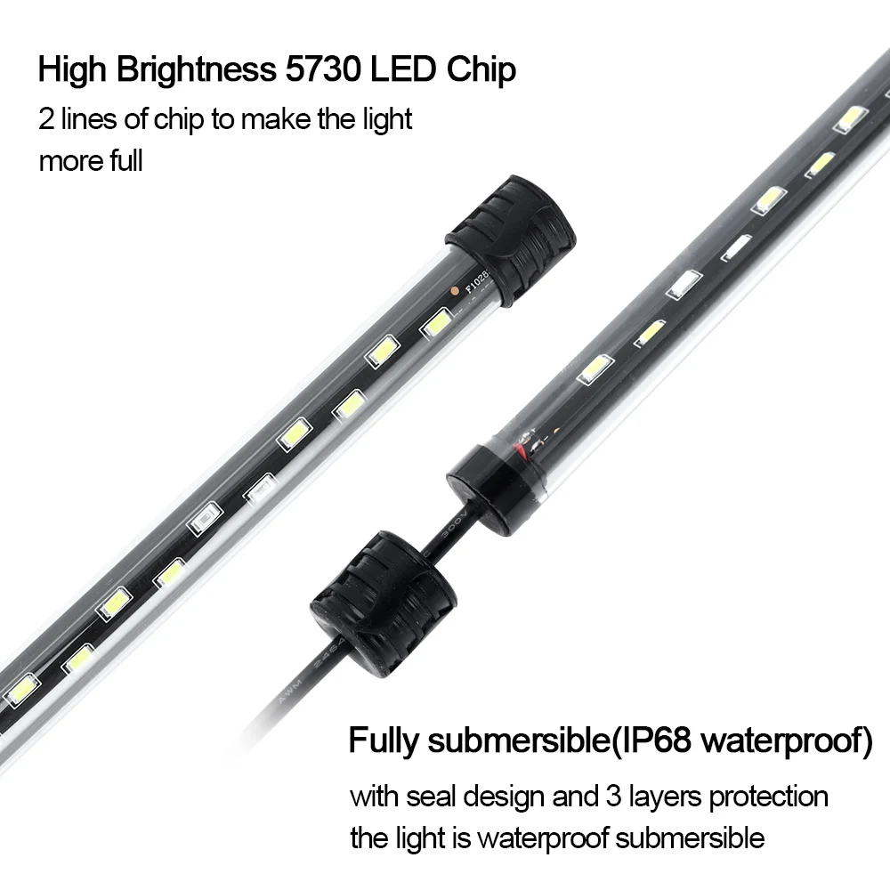58CM  Aquarium Light LED Plant - Aquarium Fish Light Lamp ulasan dan harga