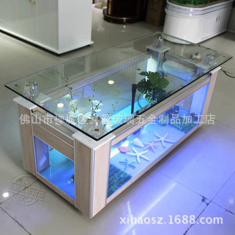 Sofa coffee table ecological f - Aquarium Fish Glass ulasan dan harga