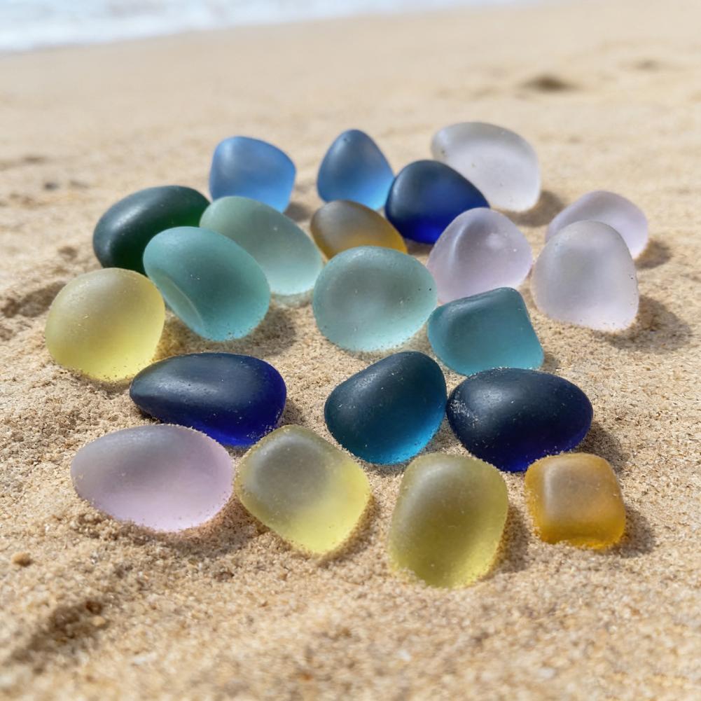 Round Fish Tank Pebbles Polish - Aquarium Fish Glass ulasan dan harga