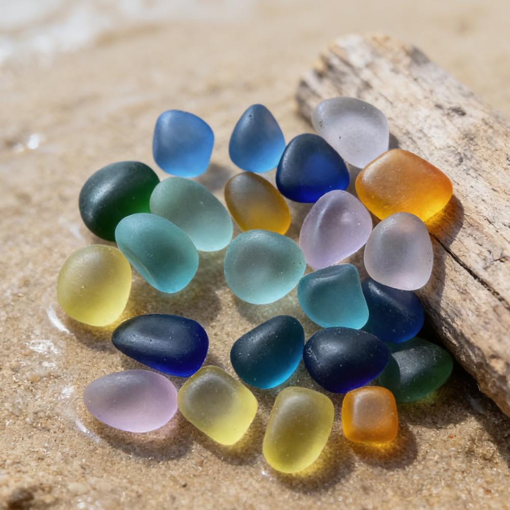 Round Fish Tank Pebbles Polish - Aquarium Fish Glass ulasan dan harga